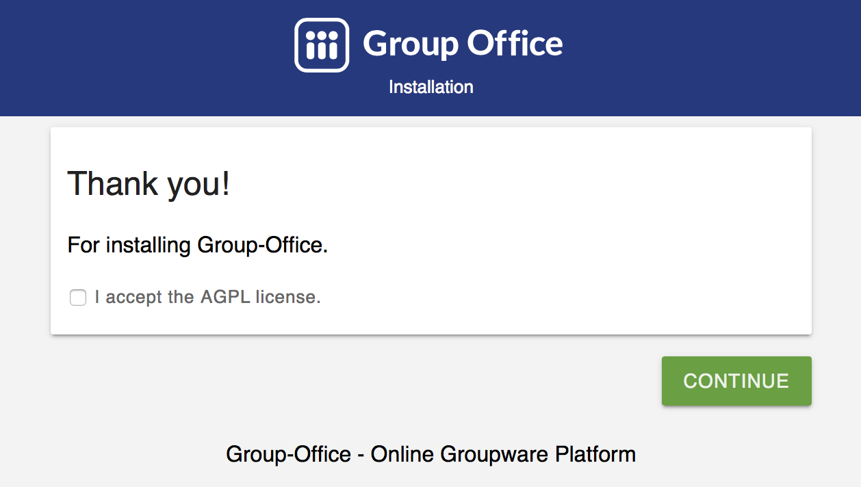 The Group-Office installer