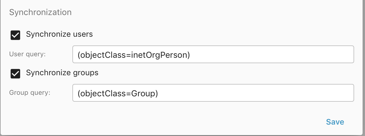 LDAP server profile